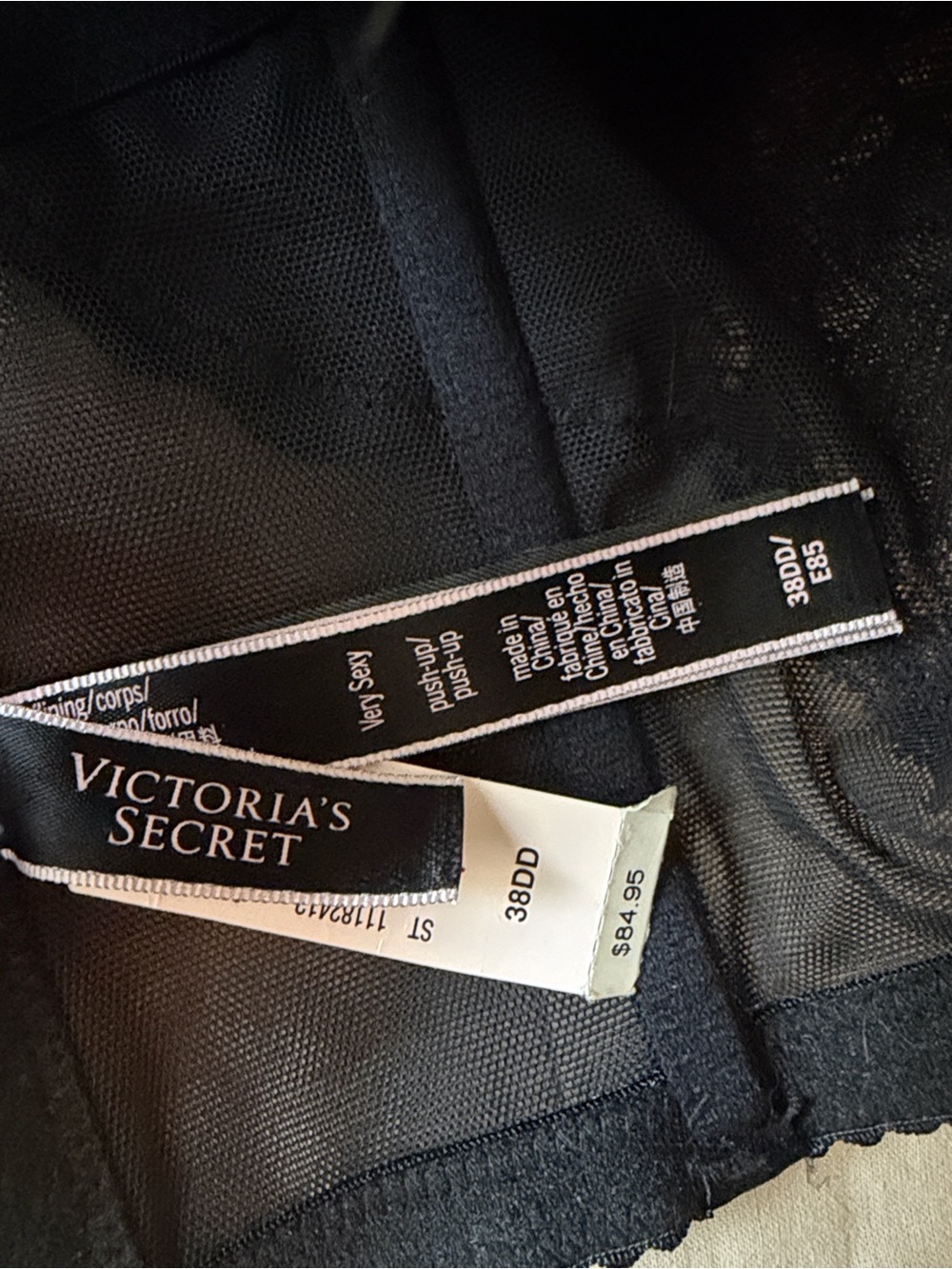 Victoria's Secret Black Labeled Bra - 38DD - Picture 2 of 4